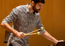 Tomás Rosa, percussionista, de Coimbra