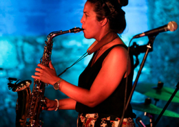 Ana Leite de Faria, saxofonista, de Braga
