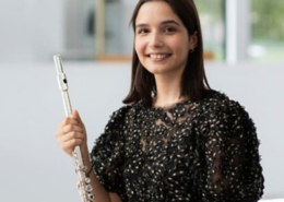 Rossana Valente, flautista, de Aveiro